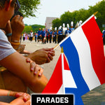 Load image into Gallery viewer, 30 Pack Handheld Netherlands Dutch Stick Flags 12x18 In Printed 150D Polyester