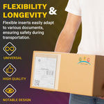 Load image into Gallery viewer, List Envelopes 9.5 x 12 Inch 100 Pack 2 Mil Polyethylene Clear Self Adhesive Shipping Label Sleeves Plastic Shipping Label Pouches for Invoice and Efficient Order Management