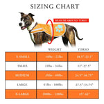 Load image into Gallery viewer, Reflective Dog Vest Hi-Vis M Size 30.75 in Chest x 23.5 in Neck Orange