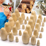 Load image into Gallery viewer, Lot of Blank Nesting Dolls of 10 Sets by 3 pcs Blank Wooden Matryoshka Dolls