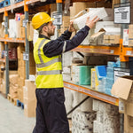 Load image into Gallery viewer, 10 Pack Horizontal Job Ticket Holders 8.5x11 in 3 Hole Black Dry Erase Clear