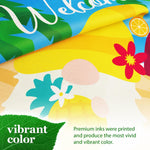 Load image into Gallery viewer, Garden Flag Welcome Gnome at Beach with Pineapple 12x18 inch Blockout Fabric