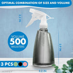 Load image into Gallery viewer, 3Pcs Plastic Spray Bottle for Hair Spray 17 Oz Cleaning Spray Bottle for Plants Indoor Plant Sprayer Bottles Cat Spray Bottle Sprayer for Cleaning Spray Bottles for Hair Water Sprayer Bottle