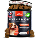 Load image into Gallery viewer, Glucosamine for Dogs Joint Supplement for Dogs Glucosamine Chondroitin 180 Hip and Joint Care Mobility Chews MSM, Turmeric Advanced Mobility Support Bone Health Large and Small Breeds