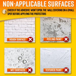 Load image into Gallery viewer, Wall Protector Sheets for Painted Wall Clear Plastic Adhesive Film Stickers 7 Pc