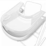 Load image into Gallery viewer, Replacement Tray and Cover for Stokke Tripp Trapp Highchair Combo of Matte White Tray Clear Cover for Easy Cleaning & Strong Suction