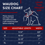 Load image into Gallery viewer, WAUDOG Nylon Dog Collar Adjustable Dog Collar for Large Dogs Small & Medium