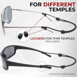 Load image into Gallery viewer, Sunglass Strap Eyeglass Holder No Tail Strap Lanyard Adjustable 2 Cords M Size