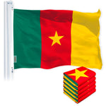Load image into Gallery viewer, Cameroon Cameroonian Flag 3x5 Ft 5Pack 150D Printed Polyester By G128