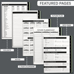 Load image into Gallery viewer, 2026 Hardcover Appointment Book Planner 8.5x11 inch Black Large Tabbed Daily Hourly Weekly Planner Schedule Book 15 Minute time Slots Business & Personal Planner Jan 2026 Dec 2026 Black