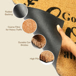Load image into Gallery viewer, Welcome Doormats 30x17 inch Natural Coco Coir Mats with Non Slip PVC Backing