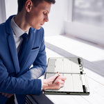 Load image into Gallery viewer, 2025 2026 HARDCOVER Leather Planner Weekly & Monthly 8.5x11 Inches Academic Planner Business Personal or Student Pen Holder Thick Paper July 2025 June 2026 (Dark Green)