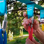 Load image into Gallery viewer, Set of 5 Carabiners for Ninja Slackline. Triangle Shaped Quick Links for Ninja Slackline. Large 5 16 (M8 80mm)