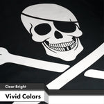 Load image into Gallery viewer, Jolly Roger Pirate Bones Flag 3x5 Ft 5Pack Printed 150D Polyester By G128