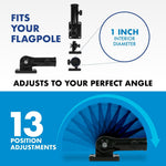 Load image into Gallery viewer, Combo Pack: 6 Feet Tangle Free Spinning Flagpole (Black) Come and Take It Rifle Flag 3x5 ft Printed 150D Brass Grommets (Flag Included) Aluminum Flag Pole