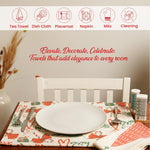 Load image into Gallery viewer, The Fine Living Co. 100% Cotton Merry Christmas Printed Kitchen Towels Dish Towels for Drying Dishes Kitchen Hand Towels Tea Towels Dish Towels for Kitchen Set of 2 18”x28” (Cherry Red & Green)