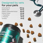 Load image into Gallery viewer, Calming Chews for Dogs Anxiety Relief Hemp Calming Chews for Dogs with Valerian Root, Hemp Seed Oil, Turmeric, L Theanine Soft Treats for Storms, Fireworks, Separation, Vet Visits, Grooming