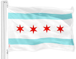 Load image into Gallery viewer, G128 Combo Pack: USA American Flag 3x5 Ft 150D Printed Stars & Chicago 3x5 Ft 150D Printed