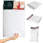 Load image into Gallery viewer, White Gusseted Poly Mailers 13 x 16 x 4 Inch Pack of 100 Poly Shipping Envelopes for Clothing 2.5 Mil. Plastic Shipping Bags Self Seal. Mailing Packages
