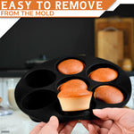 Load image into Gallery viewer, Silicone Muffin Pan Silicone Cupcake Molds for Baking Egg Bites Mold Nonstick 7 Cups Air Fryer Muffin Pan for Baking Egg Bite Tart Mini Cupcake Chocolate and Quiche Reusable Dishwasher Safe