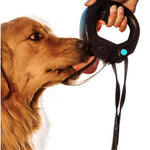 Load image into Gallery viewer, Dog Water Bottle with Flip Open Cup & Squirt Feature Without Leash Portable Pet Water Dispenser Grip Handle Attaches to Your Leash Clutter Free Hikes Runs Walks Travel Holds 12 Fl Oz Water