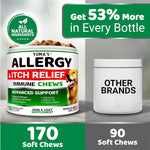 Load image into Gallery viewer, YUMA'S 2 Pack Dog Allergy Relief Chews Dog Itching Skin Relief Treatment Pills Anti Itch for Dogs Itchy and Paw Licking Dry Skin & Hot Spots Omega 3 Fish Oil Skin & Coat Supplement