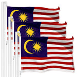 Load image into Gallery viewer, 3 Pack Malaysia Malaysian Flag 3x5 Ft Printed 150D Polyester Country Flag