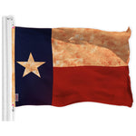 Load image into Gallery viewer, G128 Combo Pack: American USA TeaStained Flag 3x5 Ft & Texas TeaStained Flag 3x5 Ft Both LiteWeave Pro Series Printed 300D Polyester, Brass Grommets
