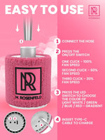 Load image into Gallery viewer, Silver Mini Hookah Pump Hookah Starter with 1000 mAh Rechargeable Battery Kit