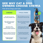 Load image into Gallery viewer, Fish Oil for Dogs and Cats Skin and Coat Support Supplement for Pets Omega 3 6 9 Fatty Acids Itchy Skin, Shedding, Immunity, Joint EPA DHA Wild Caught Salmon and Pollock Food Topper
