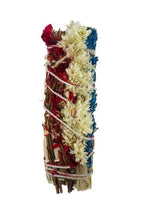 Load image into Gallery viewer, Bholi Sage Plus Sage Smudge Kit for Cleansing Negative Energy and Cleansing House Sinuata Dragon Blood Cinnamon and Triple Flower sage Smudge Sticks with White Sage California sage Sticks Pack of 4