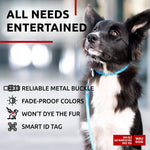 Load image into Gallery viewer, Ultra Soft Rolled Leather Dog Collar 15-19 inch Neck Soft Padded Dog Collars for Medium Dogs Puppy Collars for Large Breed Dogs Male and Female Dog Collar