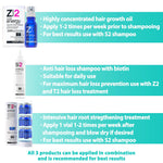 Load image into Gallery viewer, T2 Hair Loss Leave In Vials for Weak and Fine Hair (12 vials x 0.27 fl oz) Natural Hair Growth Oil Scalp Treatment for Women and Men Intensive Root Strengthening Treatment with Peppermint Rosemary and Castor Oil by