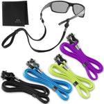 Load image into Gallery viewer, SIGONNA Eye Glasses String Holder Strap Eyeglass Straps Cords for Men Women Eyeglass Holders Around Neck Sunglasses String Chain Lanyard Retainer 4 Pcs Green Purple