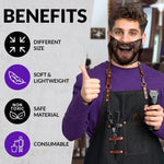 Load image into Gallery viewer, Black Disposable Beard Nets for Men Food Service 18 Inch Pack of 100 Nylon Disposable Beard Covers Nets for Cooking. Kitchen Beard Guard for Restaurant. Beard Cover Protector