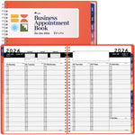 Load image into Gallery viewer, 2026 Appointment Book Planner 8.5 x 11 inch Large Peach Tabbed Daily Hourly Weekly Planner Schedule Book 15 Minute time Slots Business & Personal Planner Jan 2026 Dec 2026