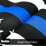 Load image into Gallery viewer, G128 Combo Pack: Garden Flag Stand Black 36x16 Inch & Garden Flag Thin Blue Line 12x18 Inch