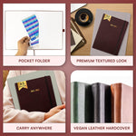 Load image into Gallery viewer, 2025 2026 HARDCOVER Leather Planner Weekly & Monthly 6.5 * 8.5 Inches Academic Planner Business Personal or Student Pen Holder Thick Paper July 2025 June 2026 (Dark Red)