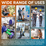 Load image into Gallery viewer, Yellow Disposable Arm Sleeves 18 Inch 100 Pack Waterproof Sleeve Elastic Wrists