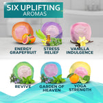 Load image into Gallery viewer, Bath Bombs Gift Set 6 Bubble Bath Fizzies (6 x 2oz) with Natural Dead Sea