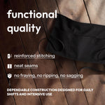 Load image into Gallery viewer, White Classic 3 Pack Black Server Waist Aprons with 3 Pockets Waitress Half Apron