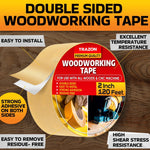 Load image into Gallery viewer, Double Sided Woodworking Tape 2 Inch x 120 Ft Double Face Woodworking Turner Tape Wood Crafter Double Stick Tape for Router Templates and Woodworking Tools Removable & Residue Free