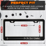 Load image into Gallery viewer, Matte Black License Plate Frame Funny for Anime Fans See You Space Cowboy Anime License Plate Frame Design (12.2 x 6.3 Inches) Easy to Install Stainless Steel Holder for US & Canada
