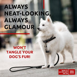 Load image into Gallery viewer, Rolled Leather Dog Leash 4 ft x 0.3 in All Sizes Black