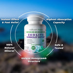 Load image into Gallery viewer, Zeolite Detox 240 Capsules Zeolite Capsules Sorbolit Ultra FINE 1 2 µm Zeolite Clinoptilolite Powder 95% 3X Activated Zeolite Supplement 4 Months Supply