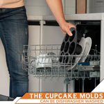 Load image into Gallery viewer, Silicone Muffin Pan Silicone Cupcake Molds for Baking Egg Bites Mold Nonstick 7 Cups Air Fryer Muffin Pan for Baking Egg Bite Tart Mini Cupcake Chocolate and Quiche Reusable Dishwasher Safe