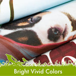 Load image into Gallery viewer, G128 Garden Flag Sleeping Puppy and Welcome Quote 12x18 Inch Printed 150D Polyester Everyday Decoration, Rustic Holiday Seasonal Outdoor Flag