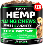 Load image into Gallery viewer, Hemp Calming Chews for Dogs Advanced Dog Calming Chews 170 Treats Anxiety Relief Treats Hemp Oil Separation Aid Stress Hip and Joint Supplement for Canine Health Support Beef Flavor