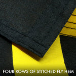 Load image into Gallery viewer, Black Lives Matter (Black/Yellow) Flag 3x5 Ft 10Pack Printed 150D Polyester By G128