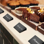 Load image into Gallery viewer, Mini Chalkboard Signs for Food 20 Pack Small Chalkboard Food Signs for Party Buffet Weddinng Small Black Food Display Stands Chalk Table Food Labels Little Chalkboard Food Signs for Buffet